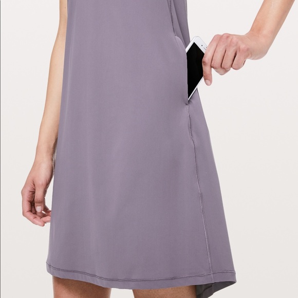 New LULULEMON Early Morning Dress GRHP Purple 6 - Picture 4 of 5